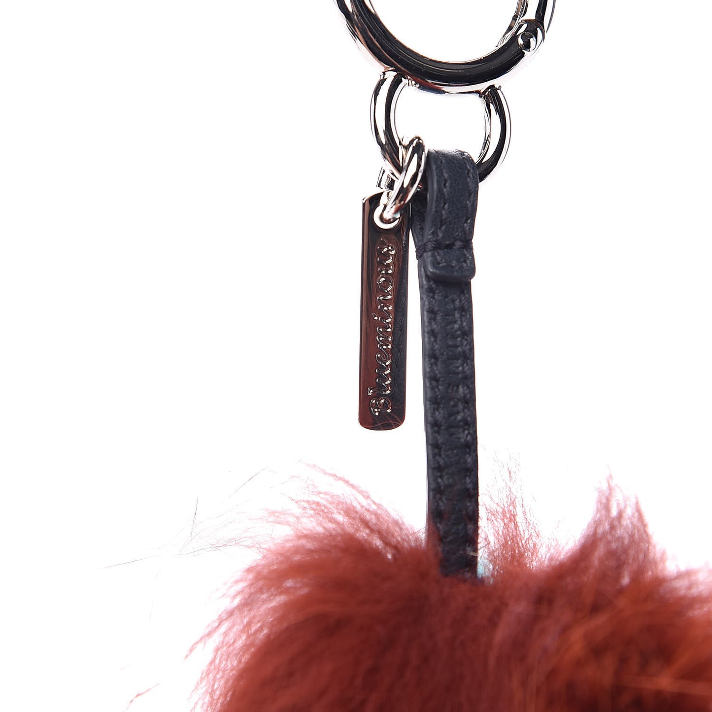 Fox Mink Rabbit Fur Vitello Dolce Blueminous Monster Bag Bug Charm Rust Turquoise