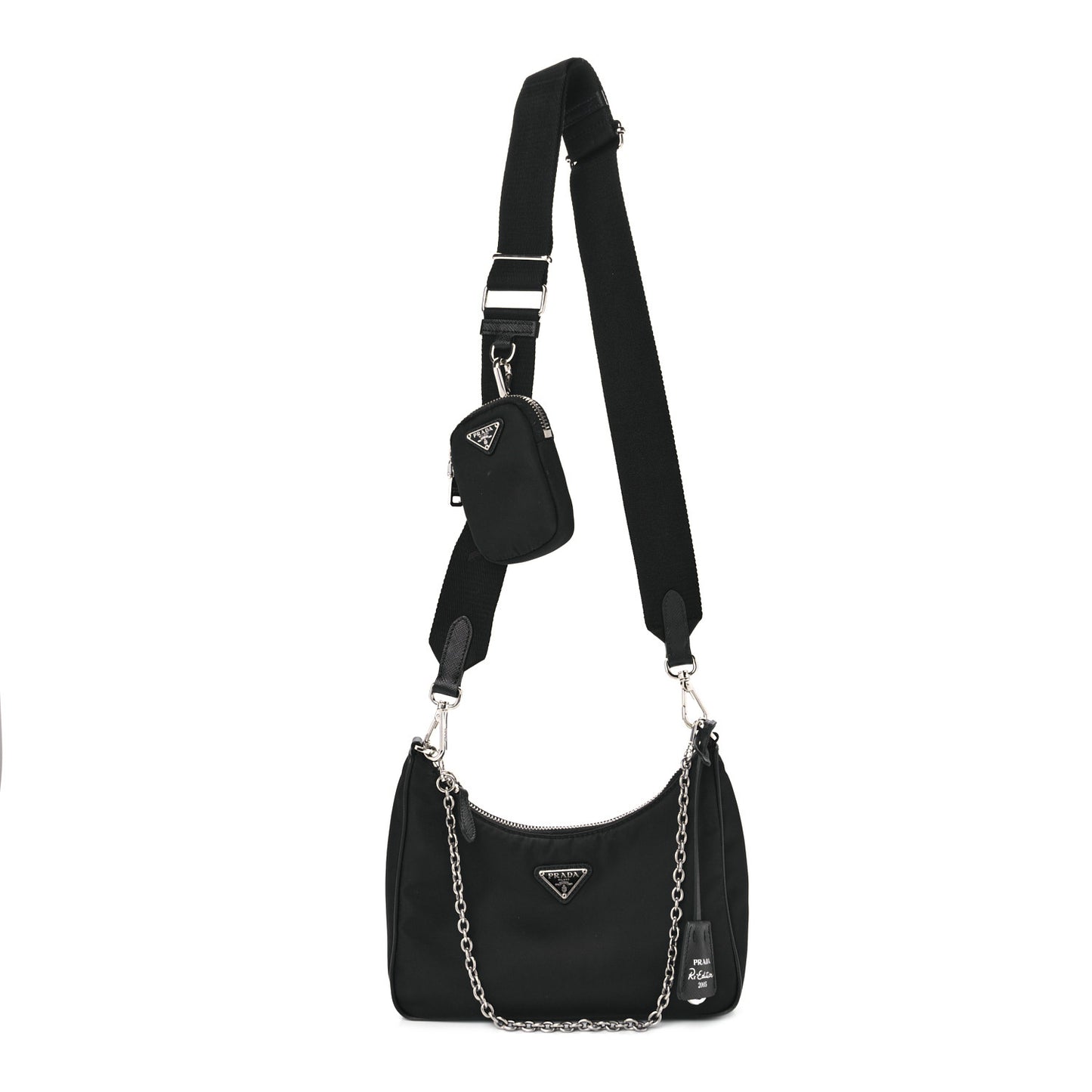 Nylon Re-Edition 2005 Shoulder Bag Black