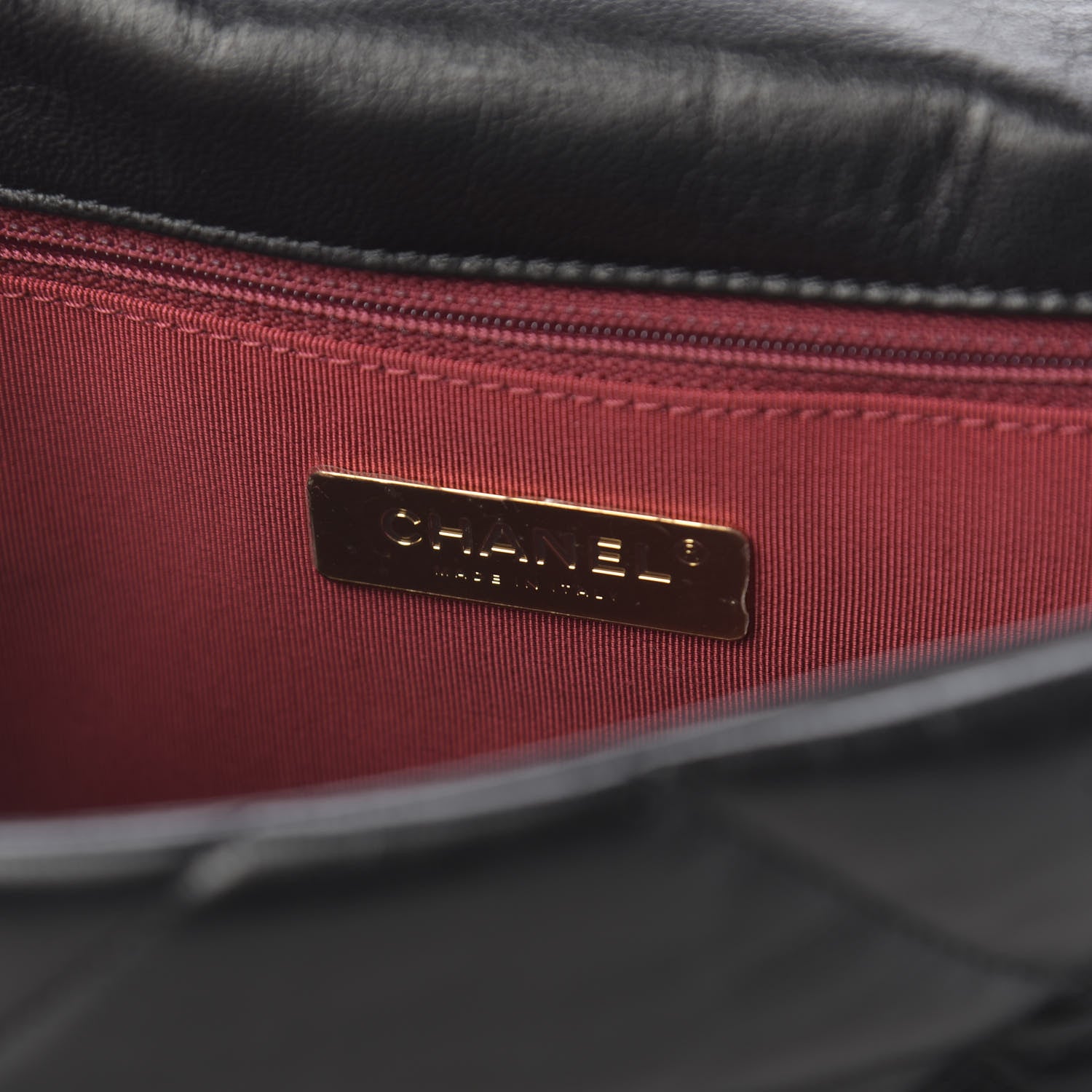 Chanel Lambskin Quilted Medium 19 Flap Black 8 of 11