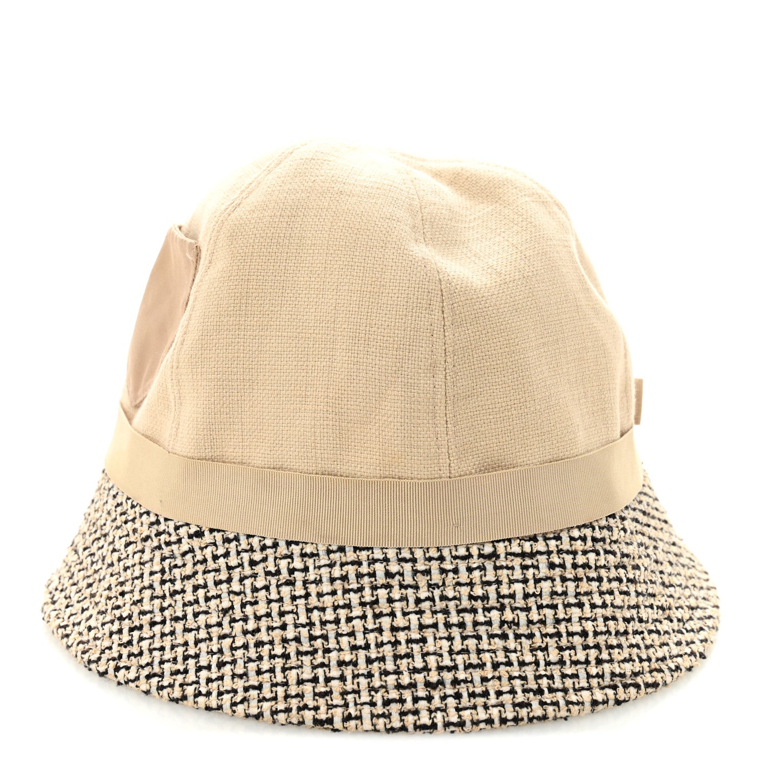 Chanel Tweed Bucket Hat 57 Beige 6 of 10