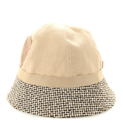 Chanel Tweed Bucket Hat 57 Beige 6 of 10