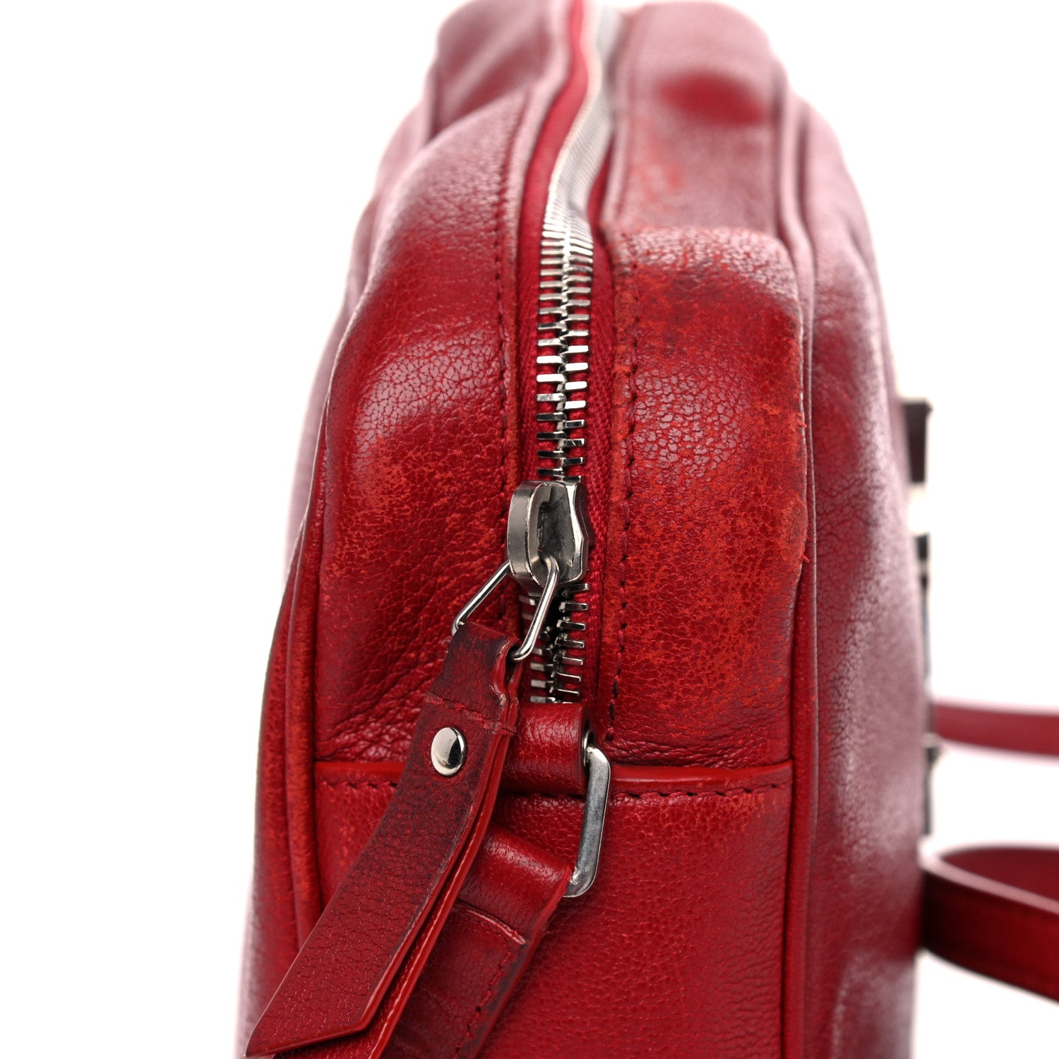 Saint Laurent Lambskin Monogram Lou Camera Bag Eros Red 17 of 23