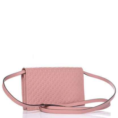 Gucci Microguccissima Crossbody Wallet Soft Pink 3 of 7
