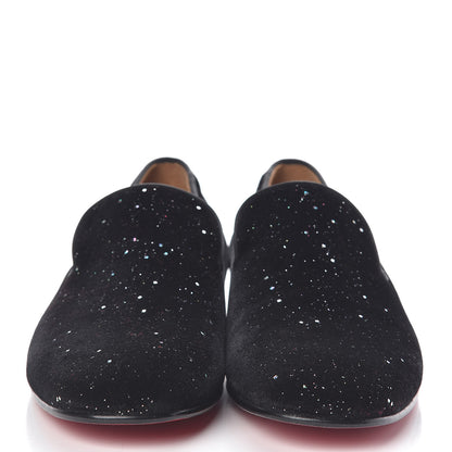 Christian Louboutin Crosta Veau Velours Mens Dandelion Flat Loafers 41.5 Black 2 of 8