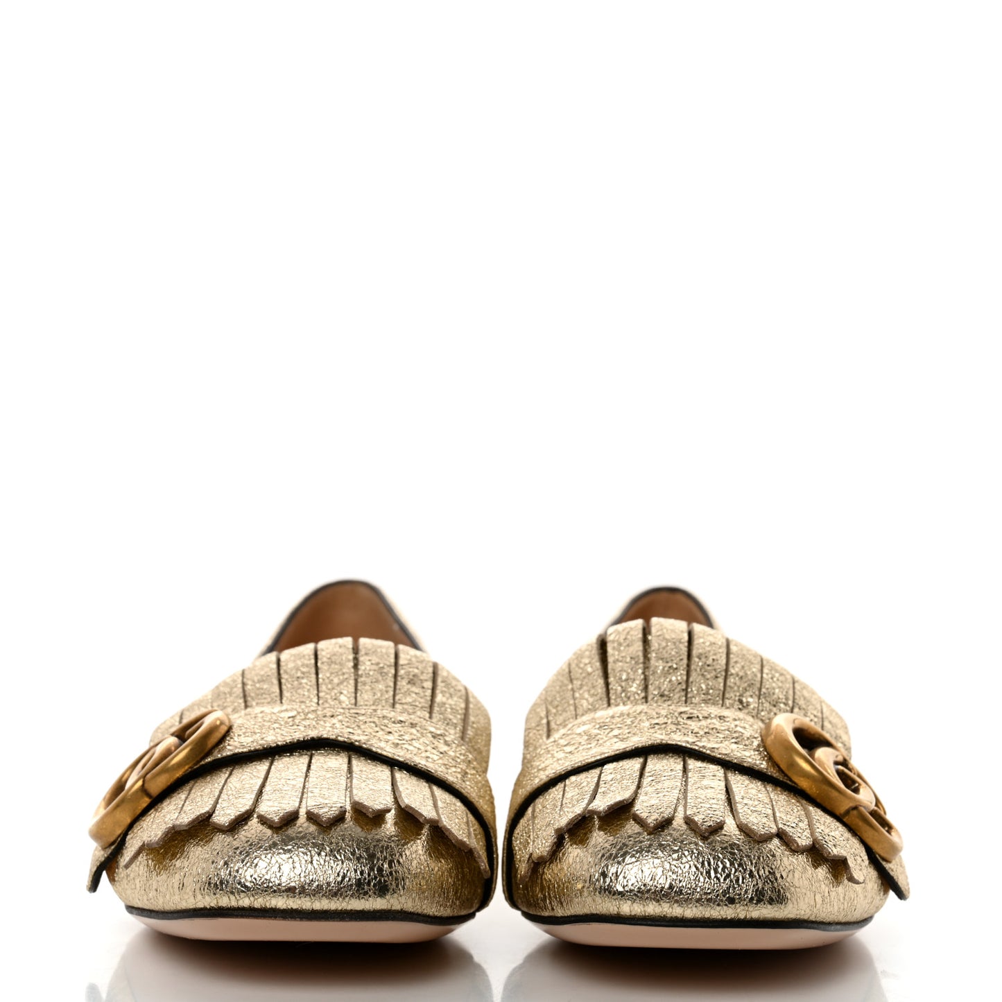 Galassia GG Marmont Fringe Flats 36.5 Platino