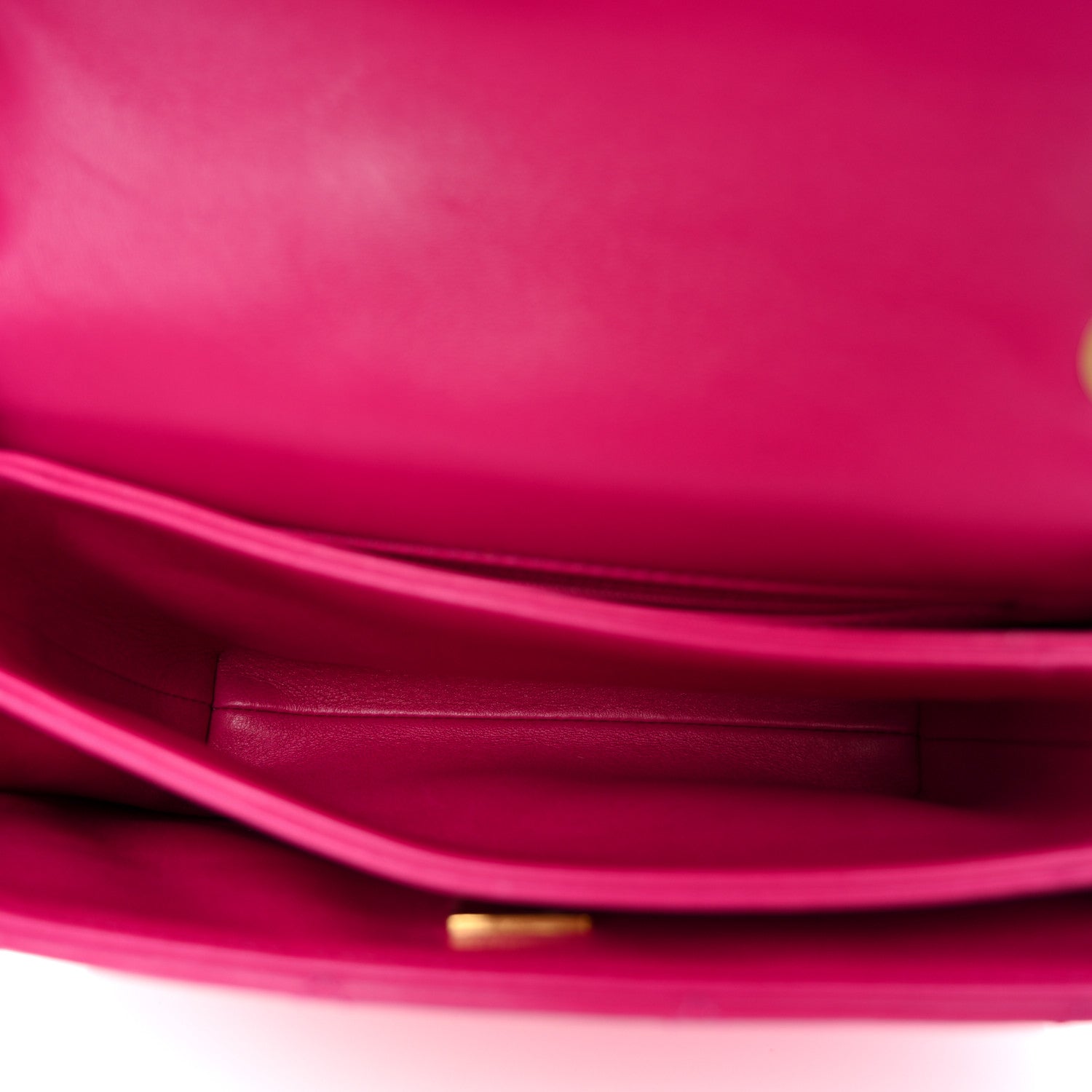 Chanel Lambskin Quilted On And On Small Chain Flap Fuchsia 5 of 11