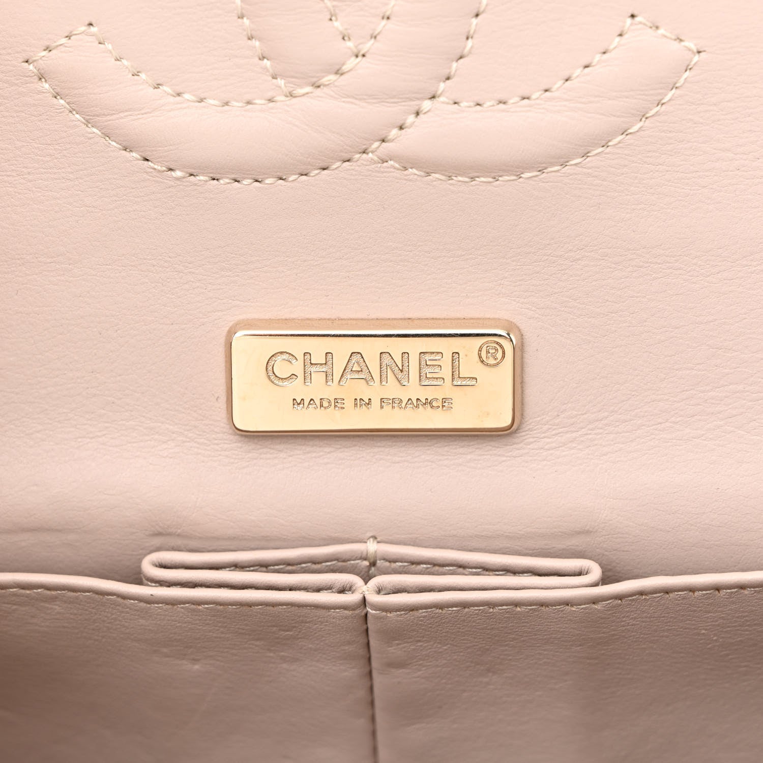 Chanel Metallic Snakeskin Medium Double Flap Light Beige 6 of 11