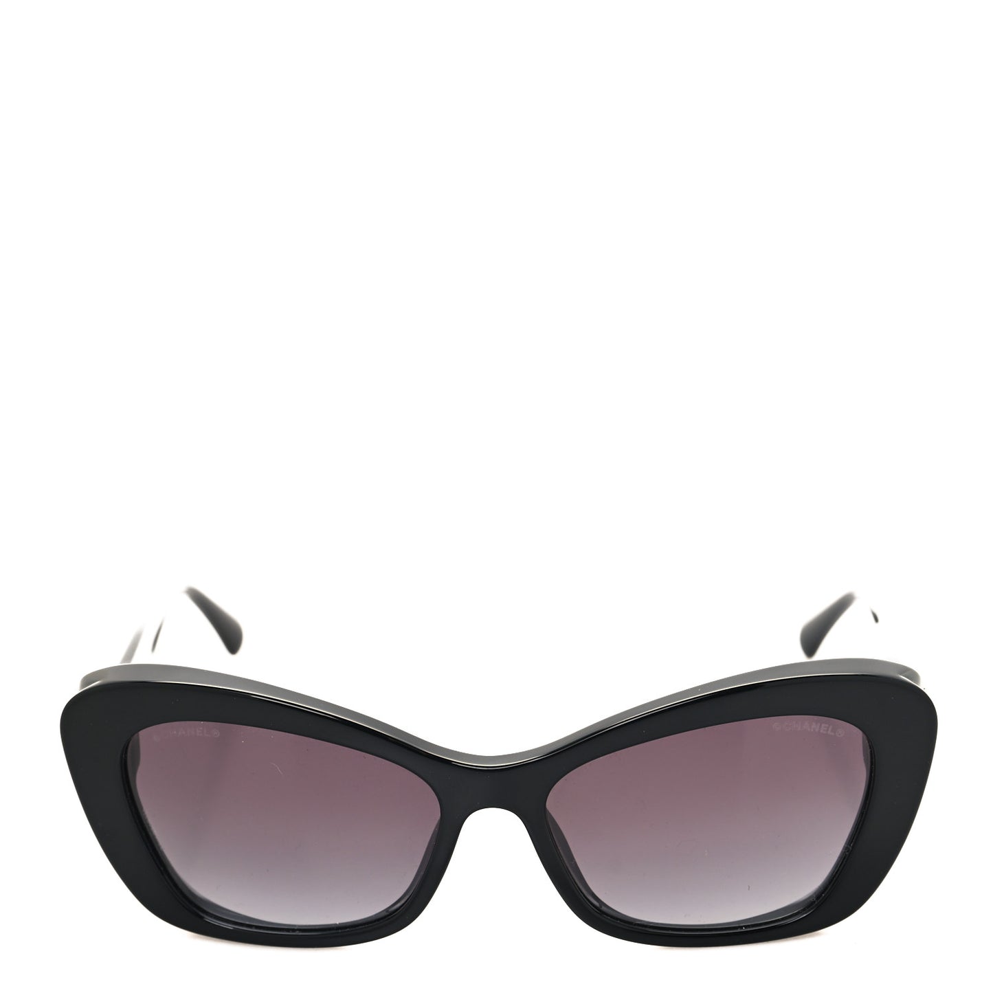 Acetate Pearl Cat Eye CC Sunglasses 5481-H Black