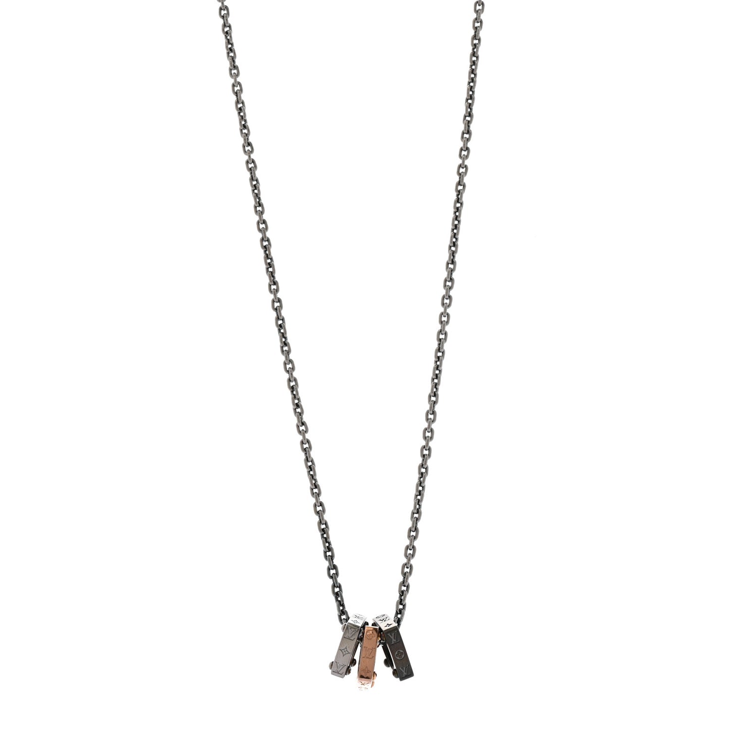 Metal Monogram Bold Necklace Multicolor