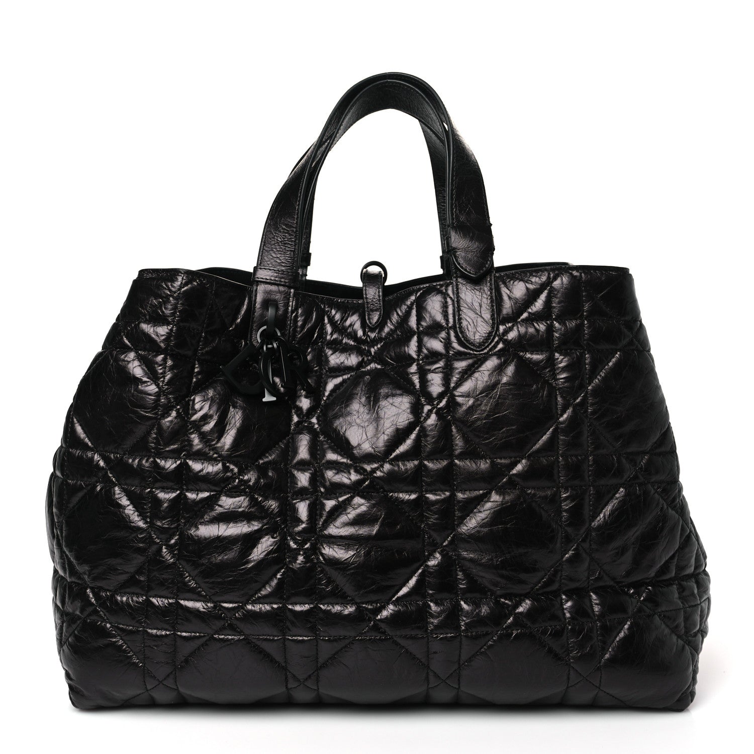 Christian Dior Crinkled Calfskin Macrocannage Large Toujours Black 3 of 10