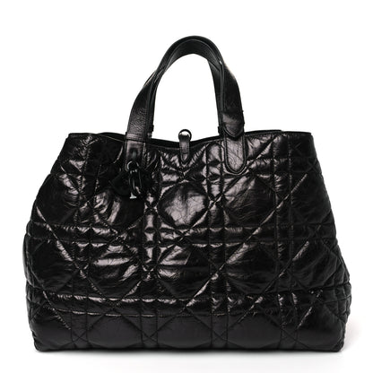 Christian Dior Crinkled Calfskin Macrocannage Large Toujours Black 3 of 10