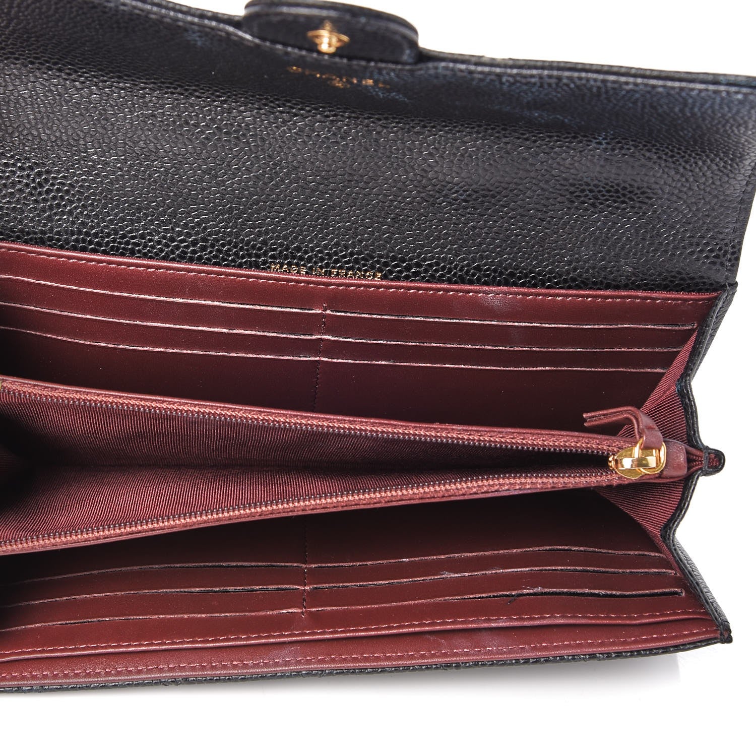 Chanel Caviar Quilted Large Flap Wallet Black 7 of 8