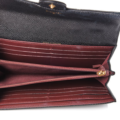Chanel Caviar Quilted Large Flap Wallet Black 7 of 8