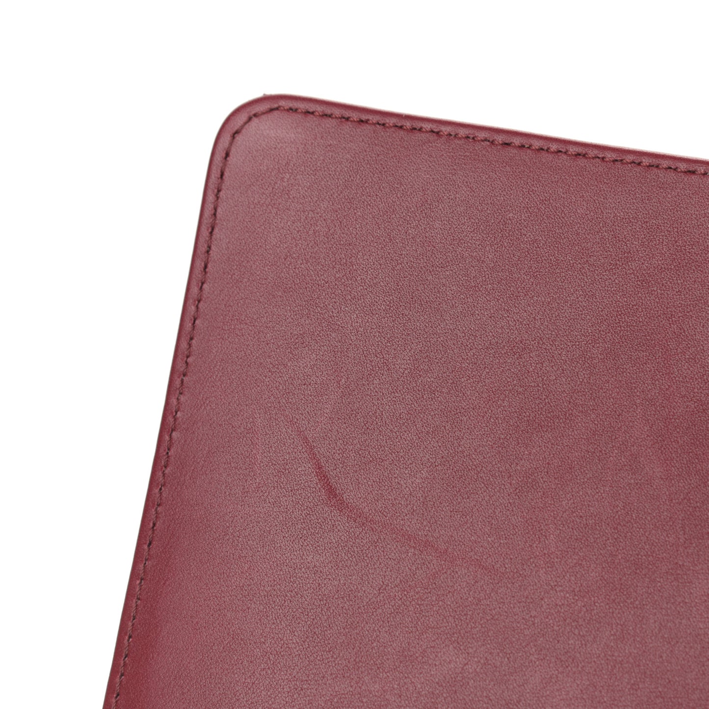 Calfskin Chevron Quilted Medium Boy Flap Red