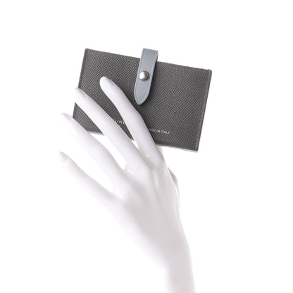 Celine Grained Shiny Calfskin Accordion Card Holder Grey 2 of 6