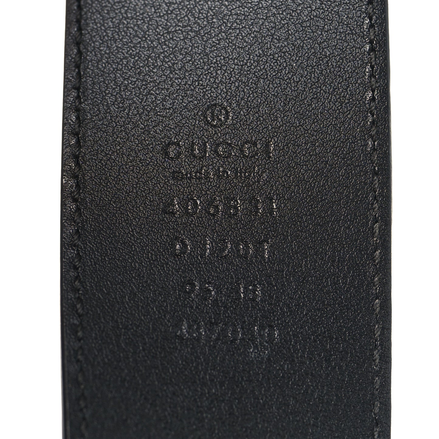 Textured Calfskin Double G 40mm Belt 95 38 Black