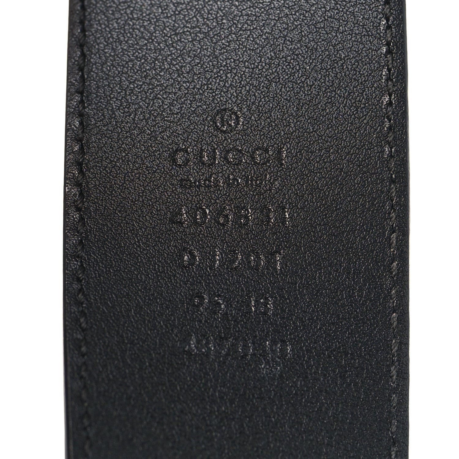 Gucci Textured Calfskin Double G 40mm Belt 95 38 Black 3 of 5
