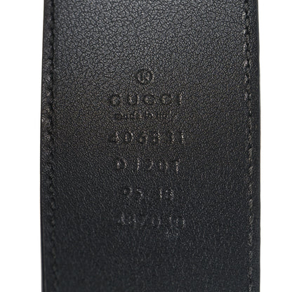 Gucci Textured Calfskin Double G 40mm Belt 95 38 Black 3 of 5