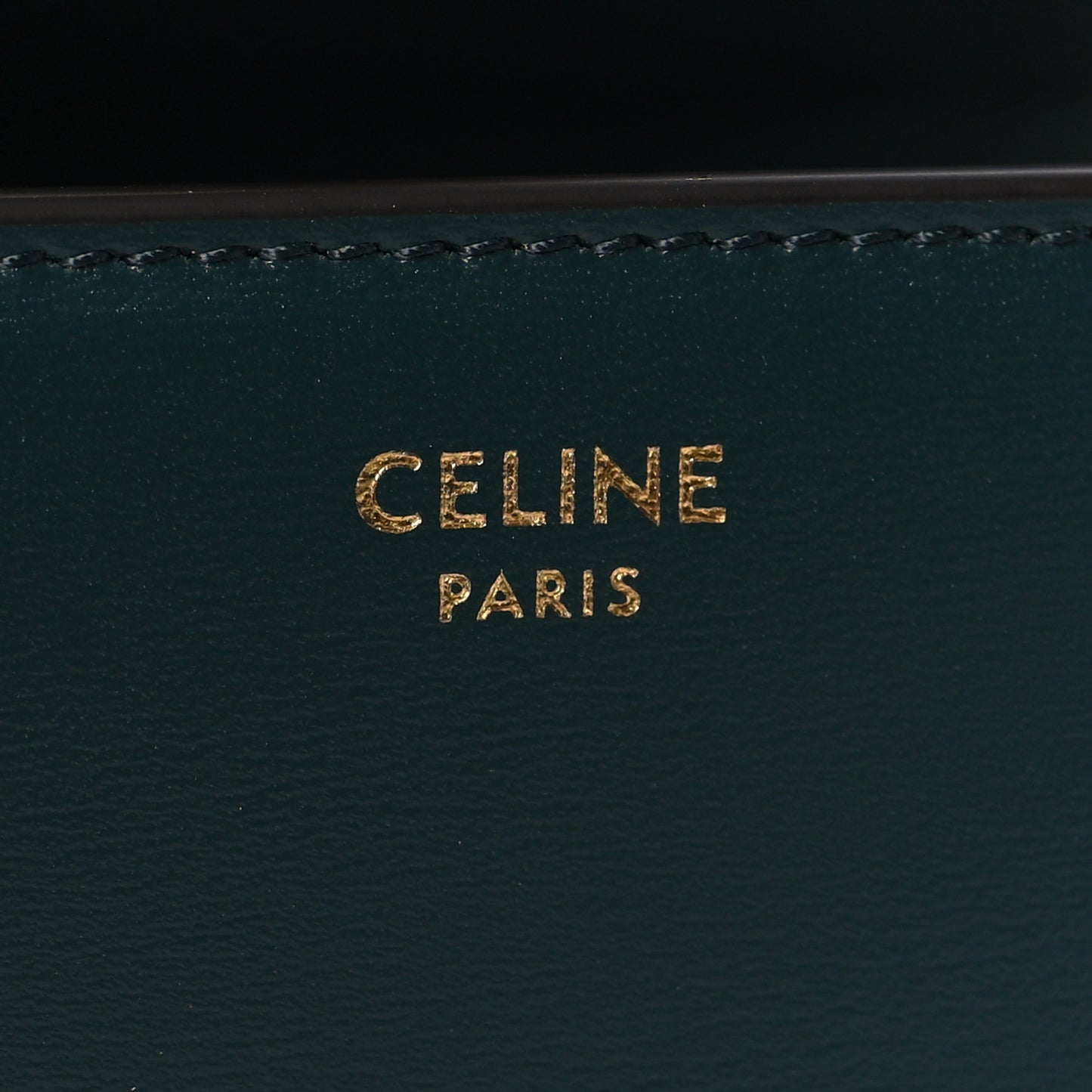 Shiny Calfskin Small Triomphe Wallet Amazone