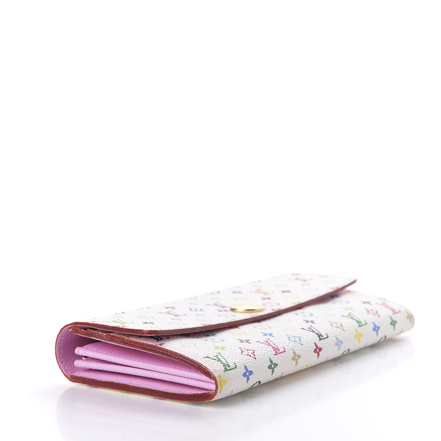Monogram Multicolor Sarah Wallet White Litchi