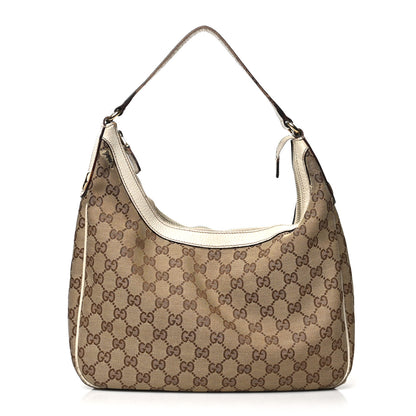 Gucci GG Monogram Medium Charmy Hobo Off White 1 of 8