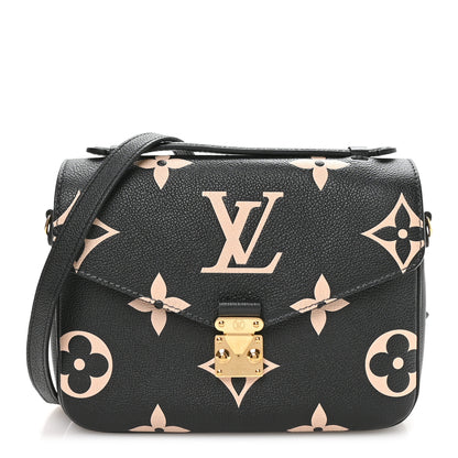 Louis Vuitton Empreinte Monogram Giant Pochette Metis Black Beige 2 of 19