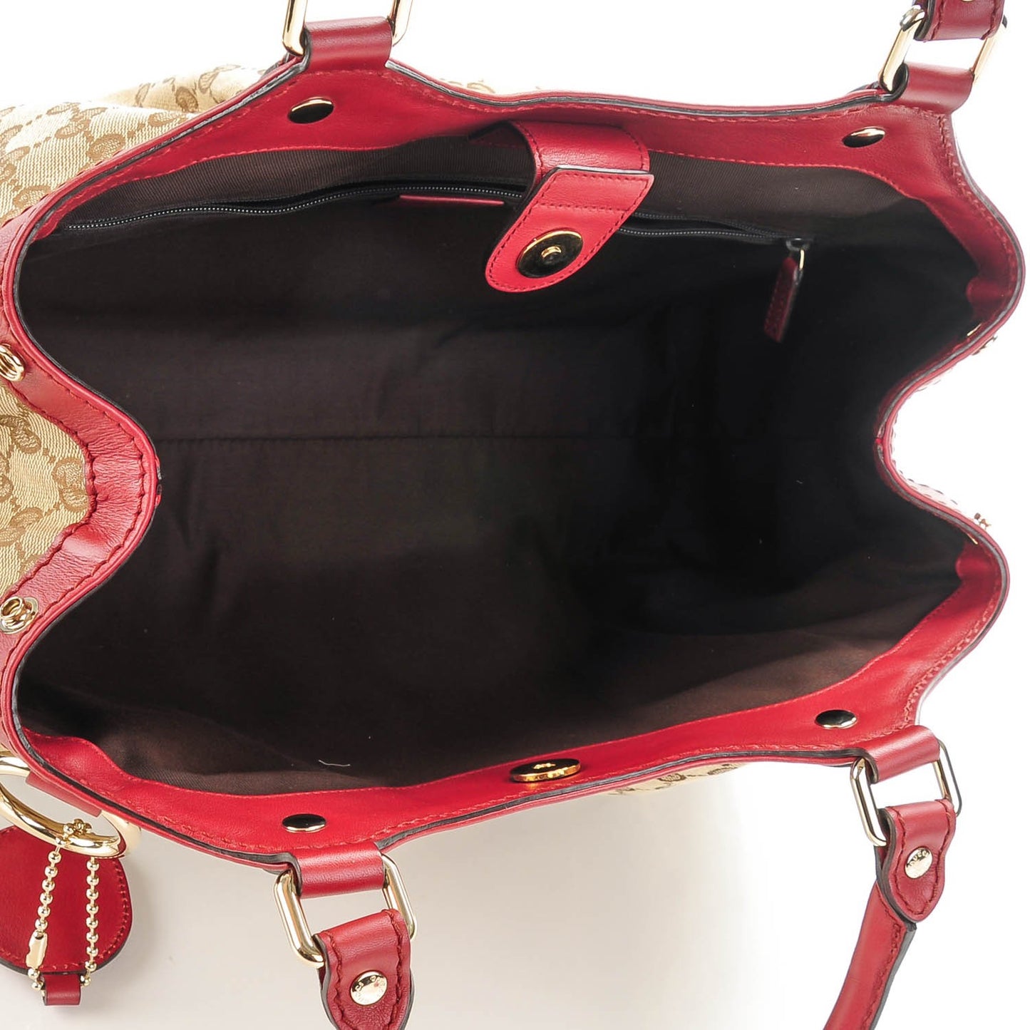 Monogram Medium Sukey Tote Dark Red