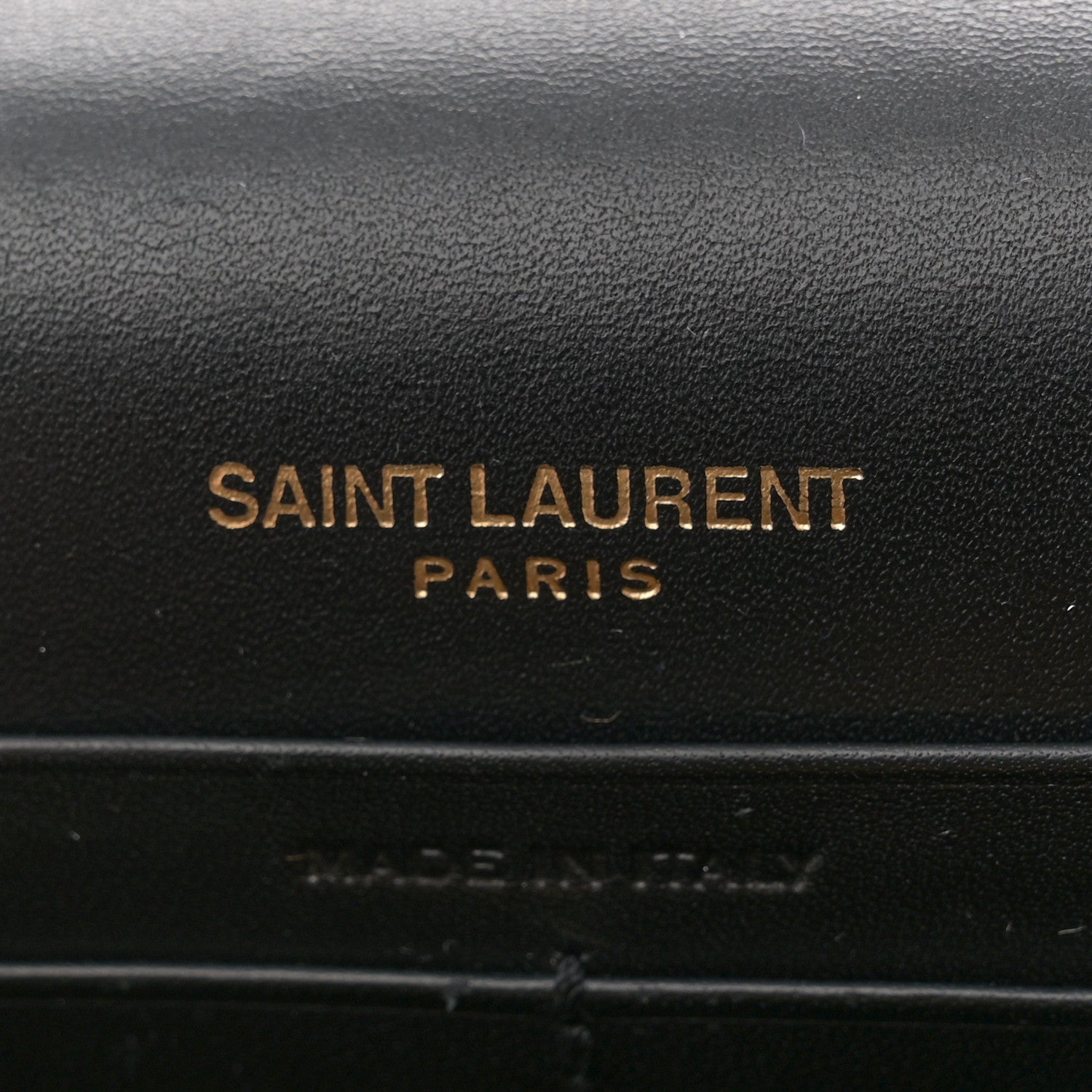 Saint Laurent Smooth Calfskin Classic Monogram Kate Tassel Chain Wallet Black 6 of 11