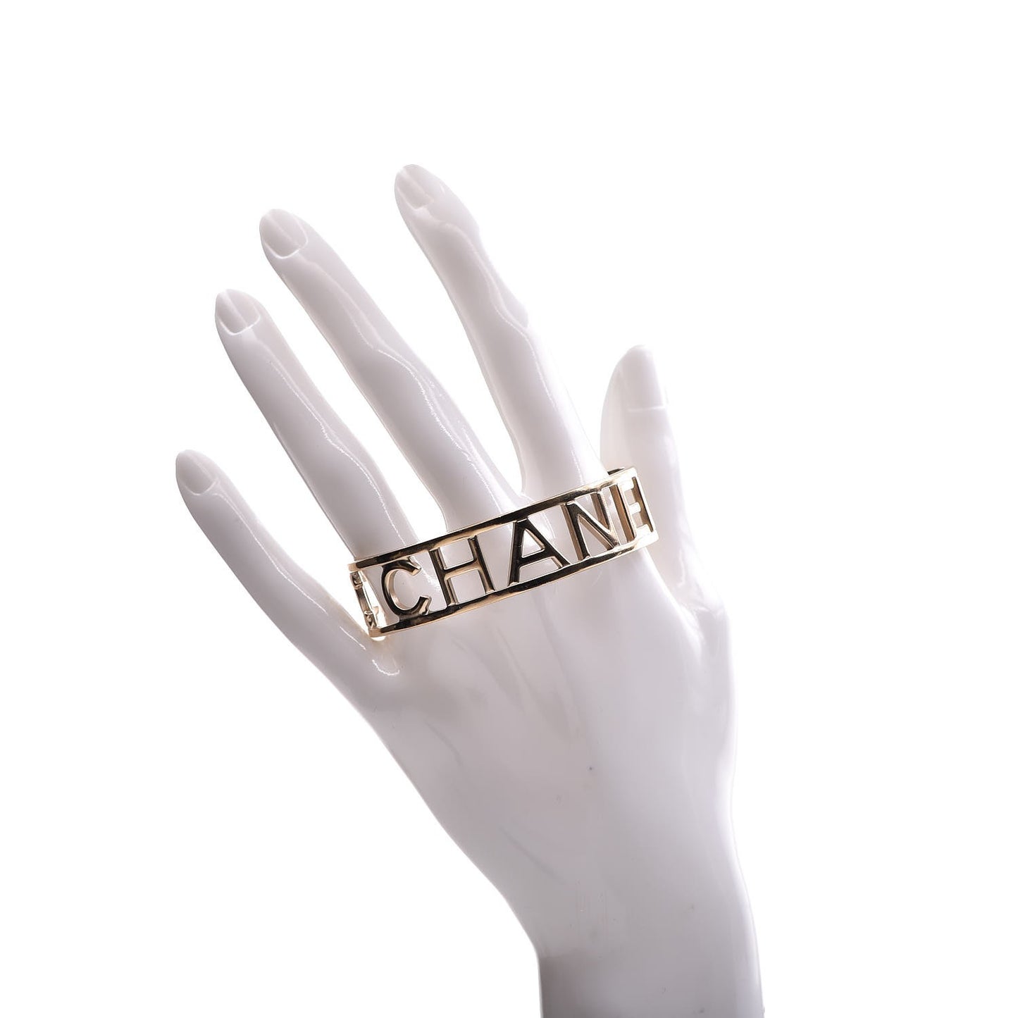 Logo Cuff Bracelet Gold