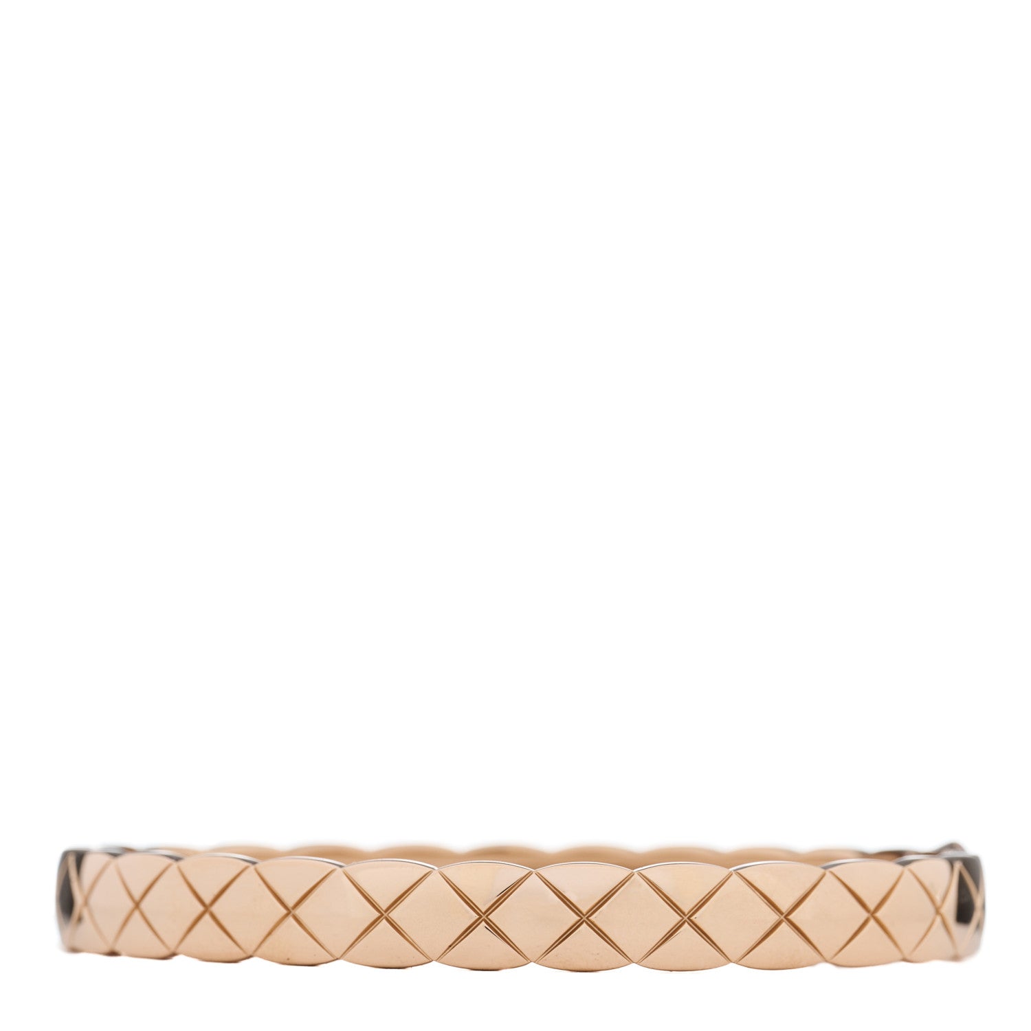 Chanel 18K Beige Gold Coco Crush Bangle Bracelet S 1 of 4