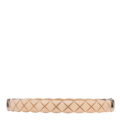 Chanel 18K Beige Gold Coco Crush Bangle Bracelet S 1 of 4