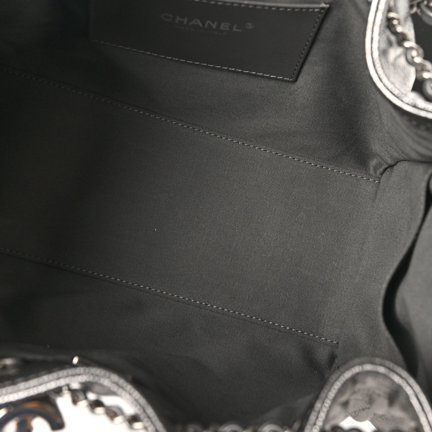Chanel Metallic Caviar Quilted Small Chanel 25 Handbag Anthracite 5 of 11