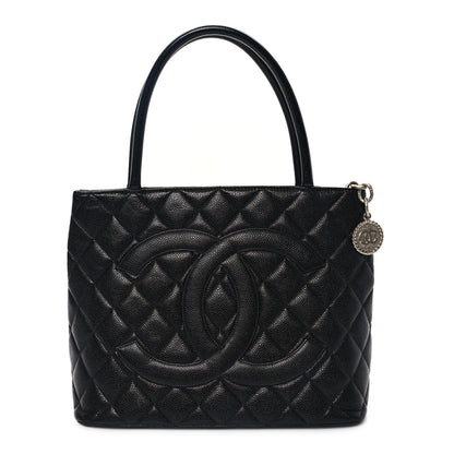 Chanel Caviar Quilted Medallion Tote Black 1 of 10
