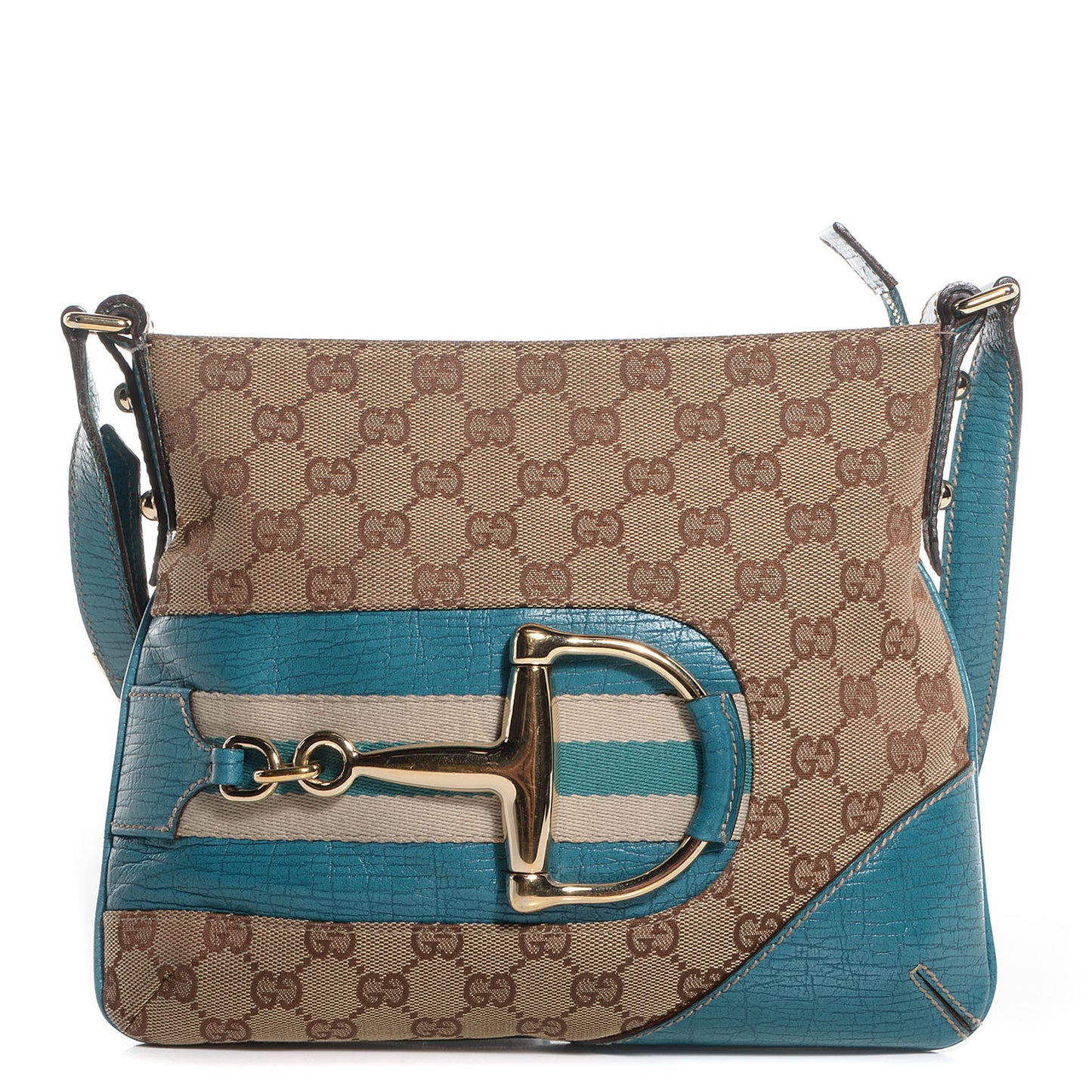 Monogram Hasler Messenger Bag Turquoise