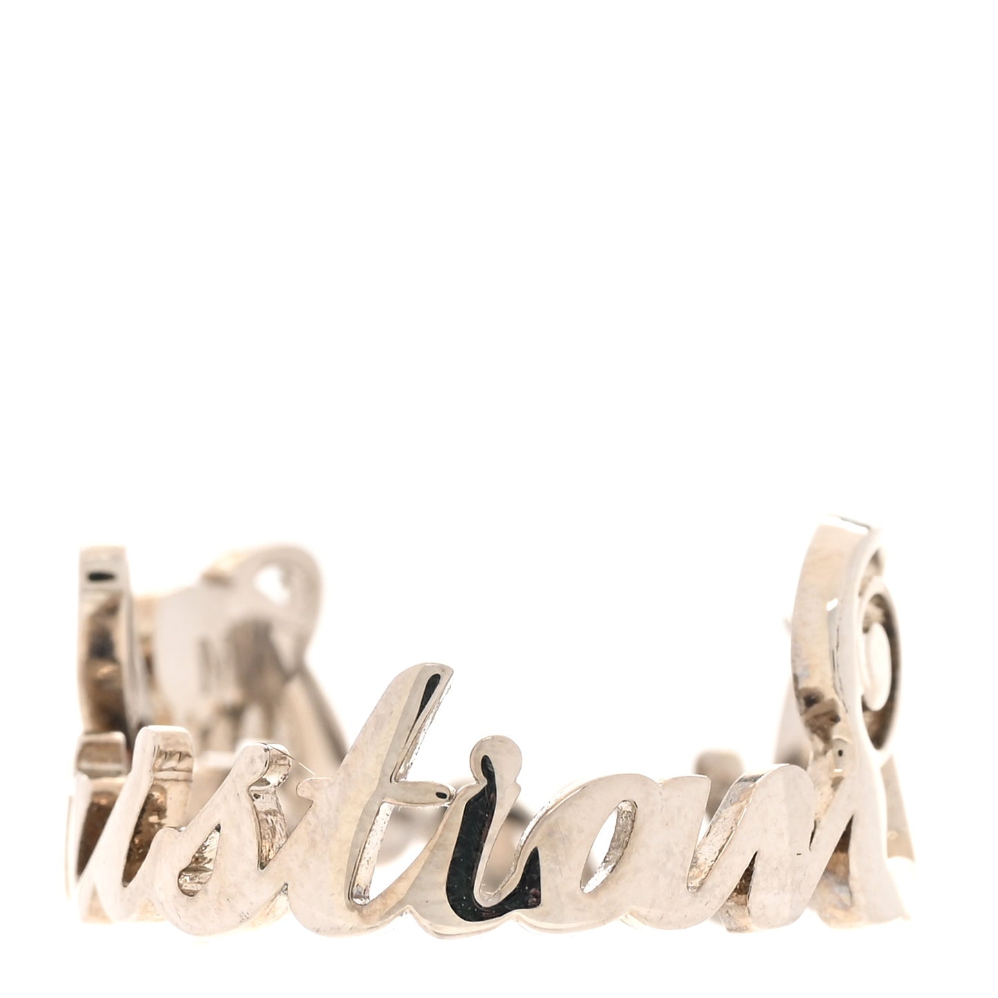 X KENNY SCHARF Logo Ring Palladium