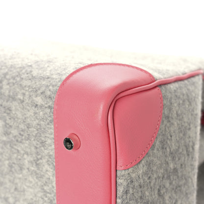 Hermes Evercolor Todoo Feutre HAC Birkin 40 Gris Clair Rose Azalee 9 of 13