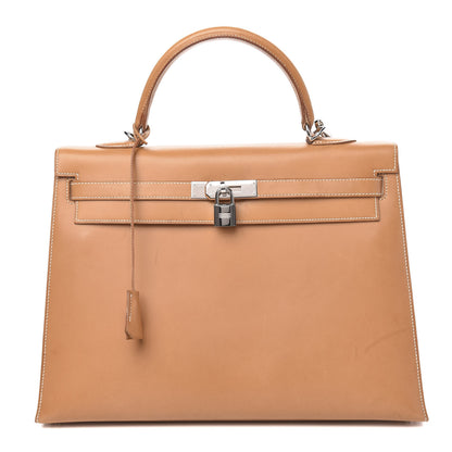 Hermes Vache Natural Kelly Sellier 35 1 of 17