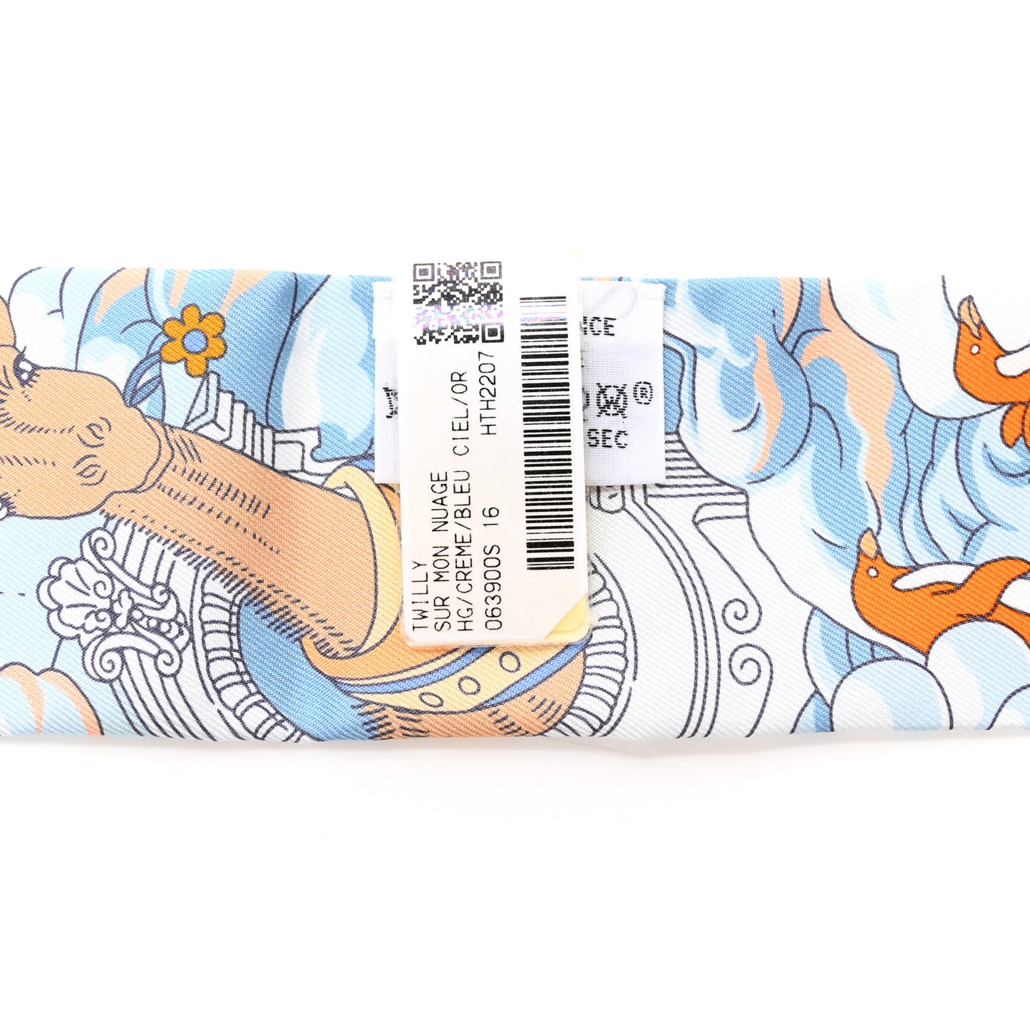 Silk Sur Mon Nuage Twilly Creme Bleu Ciel Orange