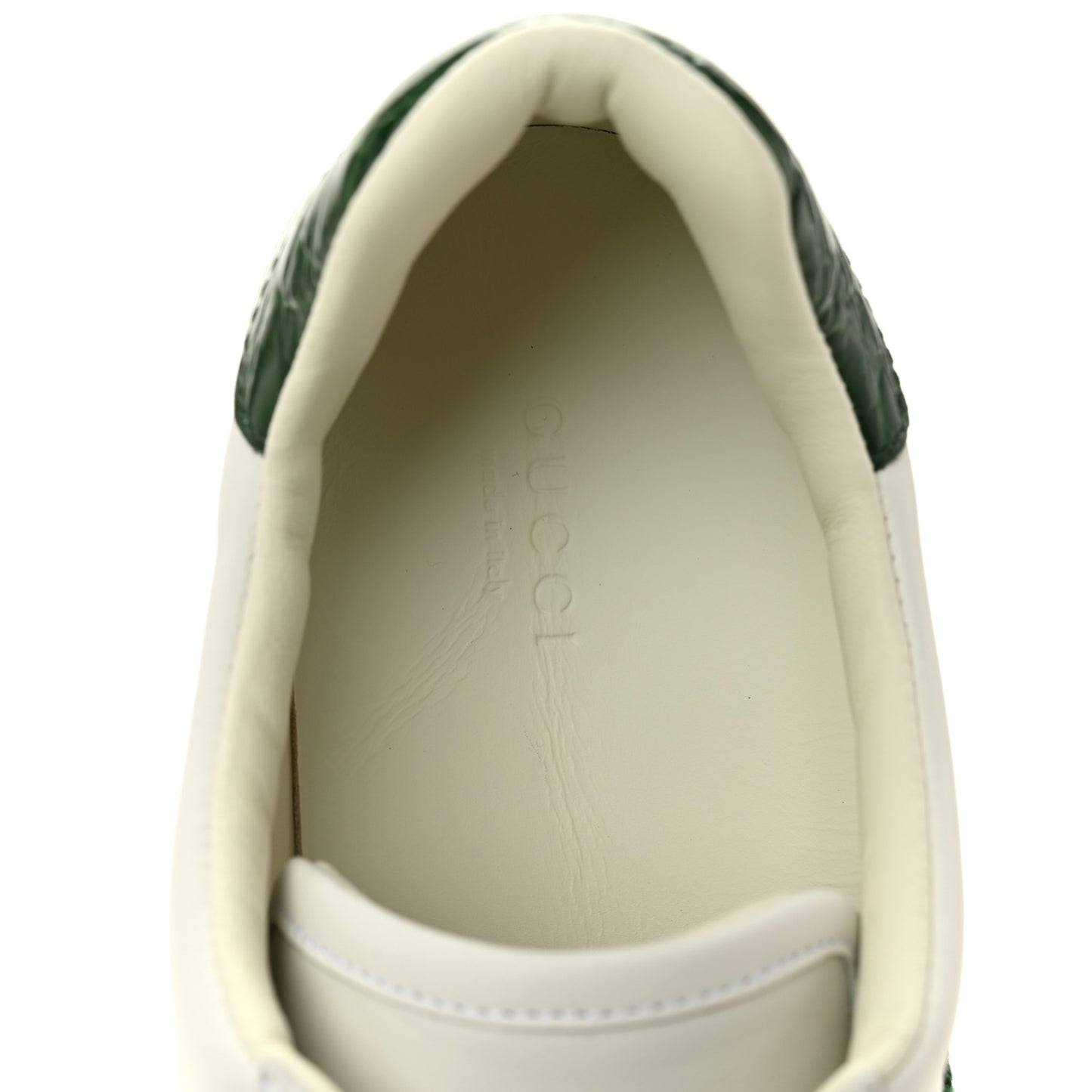 Ultralight Plume Calfskin Web Womens Ace Platform Sneakers 39.5 White