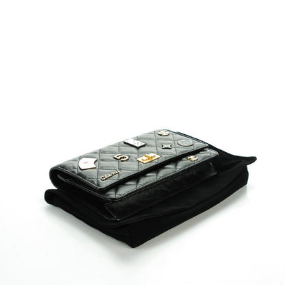 Chanel Aged Calfskin Casino 2.55 Reissue Wallet on Chain WOC Black 4 of 8