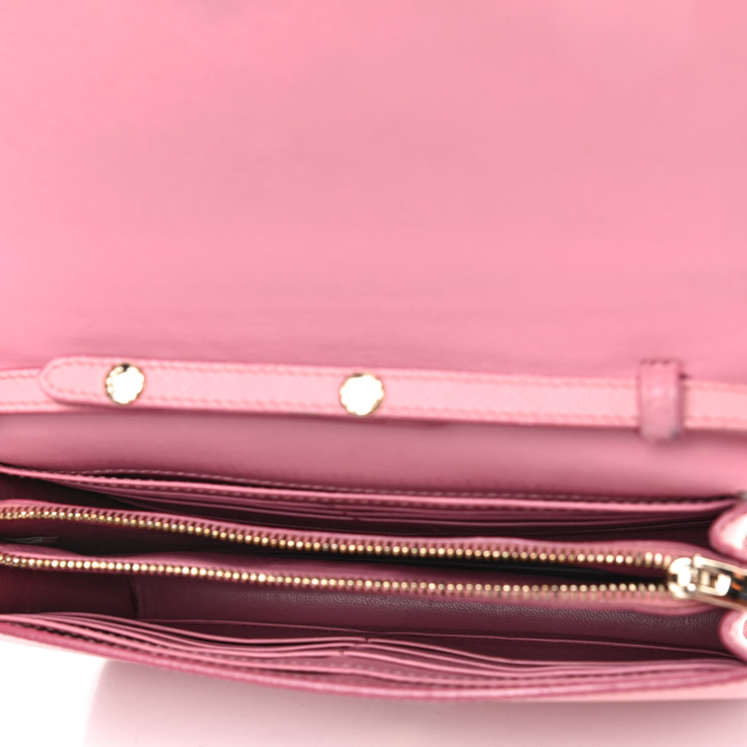 Prada Saffiano Soft Calf Bandoliera Chain Crossbody Bag Petalo 4 of 9