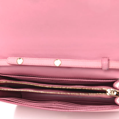Prada Saffiano Soft Calf Bandoliera Chain Crossbody Bag Petalo 4 of 9