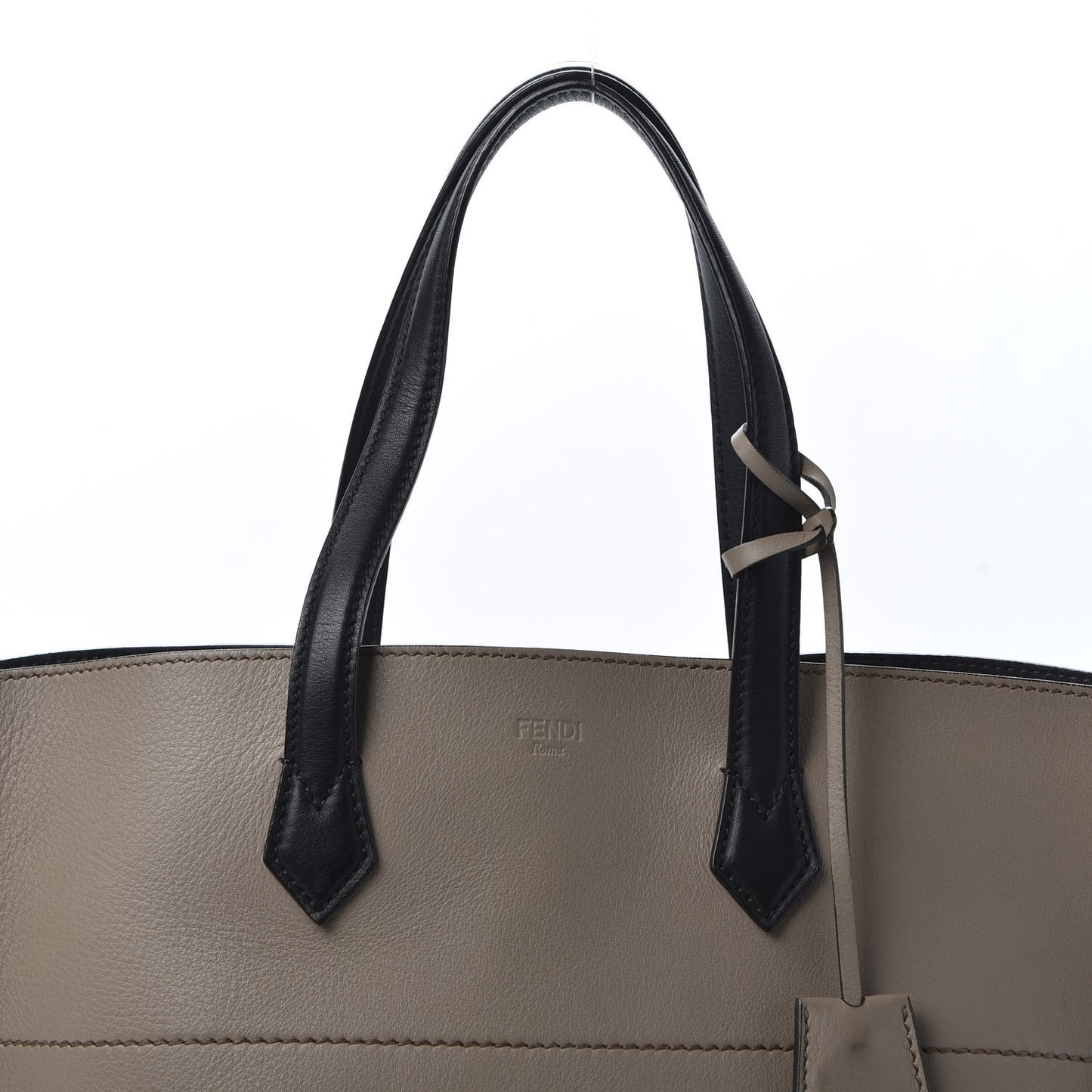 Vitello All In Shopper Tote Tortora Black