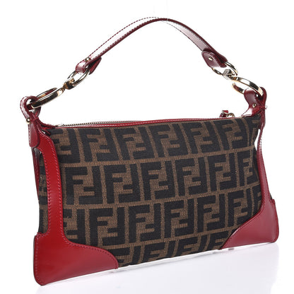 Fendi Zucca Small Shoulder Bag Red 3 of 9