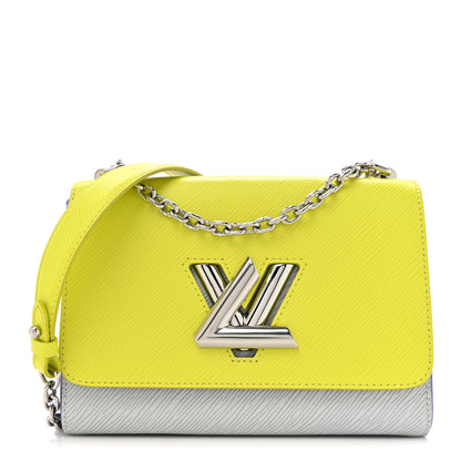 Louis Vuitton Epi Twist Shoulder Bag MM Purple Yellow Grey 1 of 11