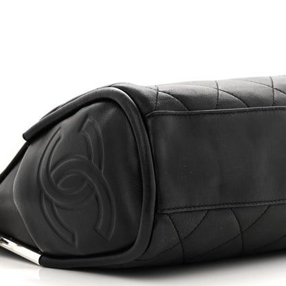 Chanel Lambskin Stitched Medium Ultimate Soft Tote Black 9 of 11