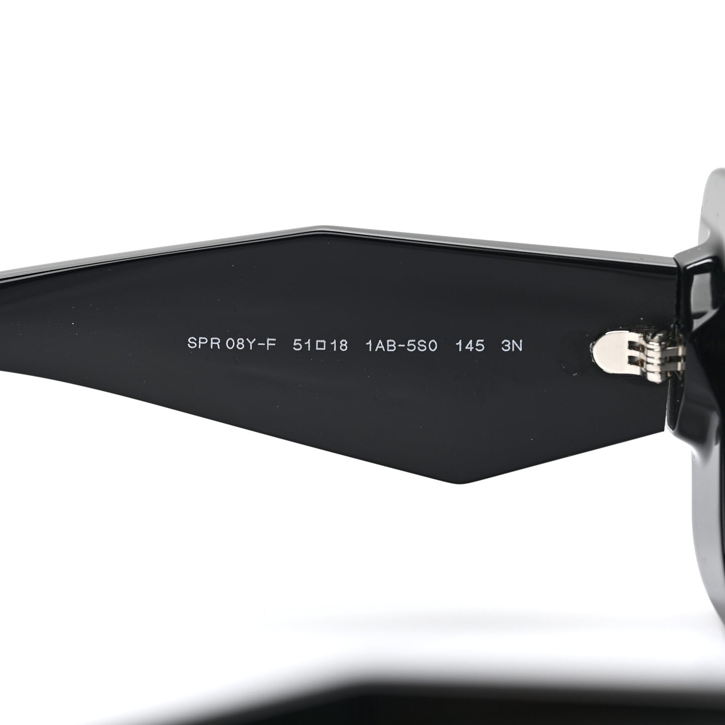 Acetate Symbole Sunglasses SPR 08Y Black