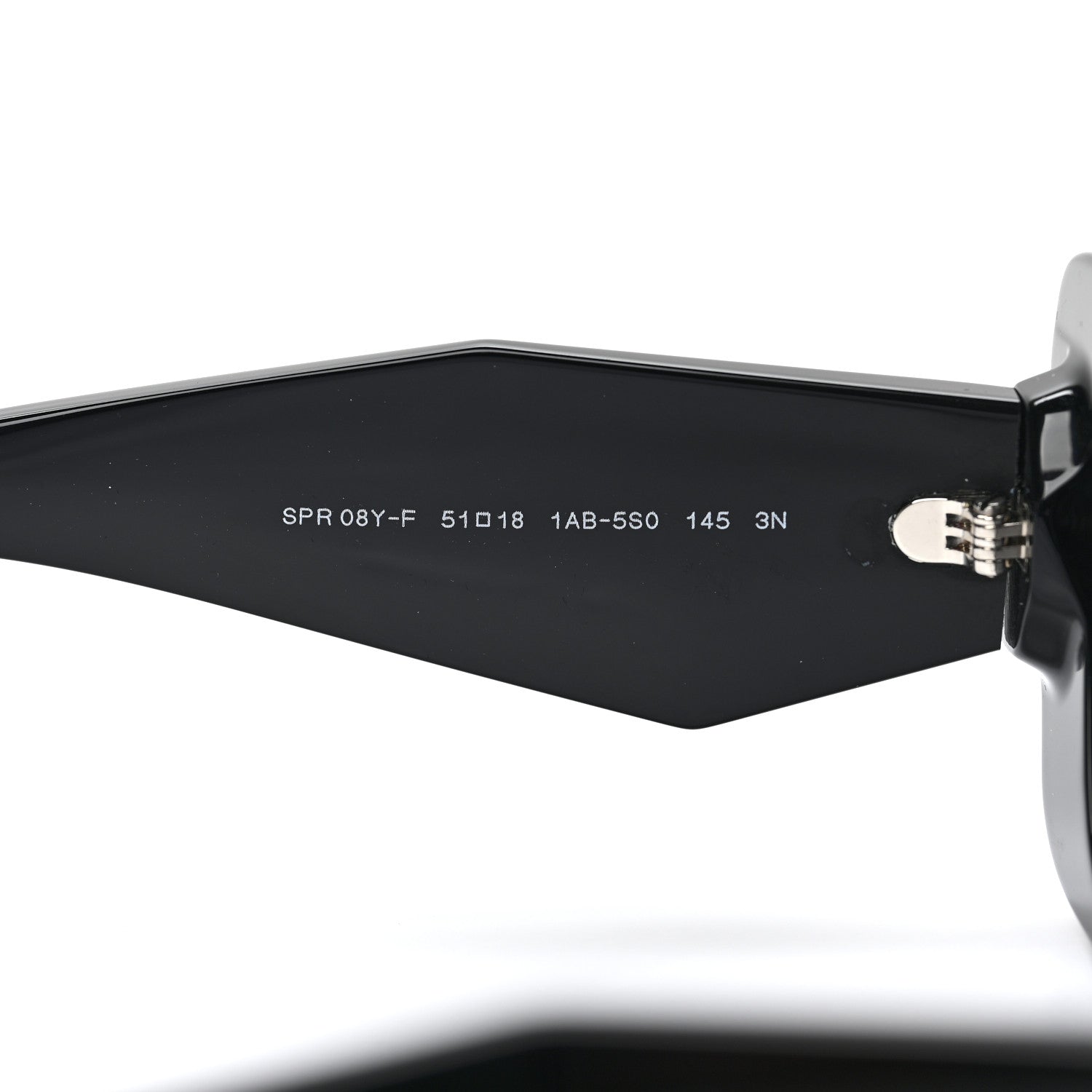 Prada Acetate Symbole Sunglasses SPR 08Y Black 7 of 8