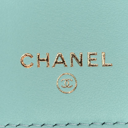 Chanel Caviar Quilted Medium Flap Wallet Light Blue 7 of 10