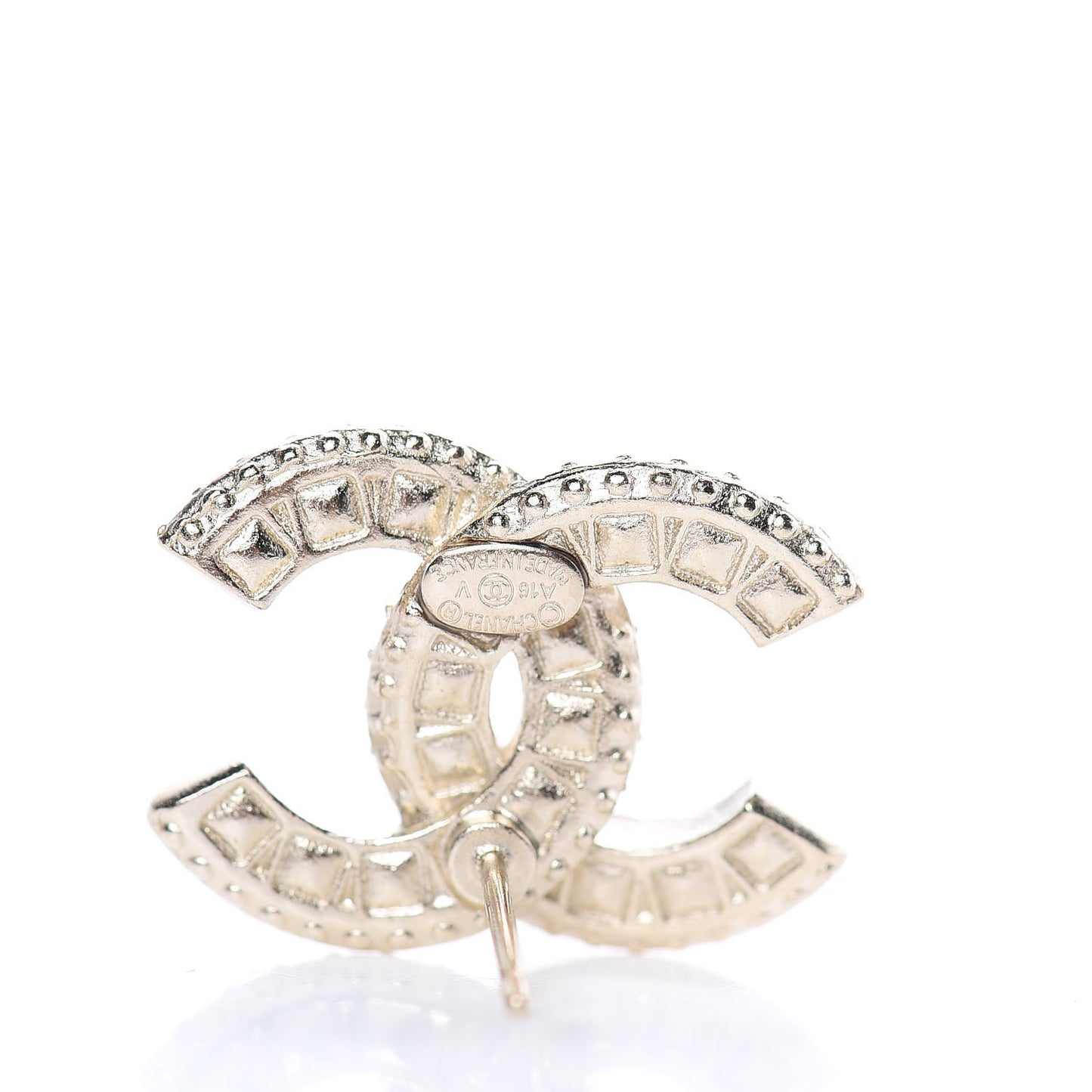 Crystal CC Earrings Gold